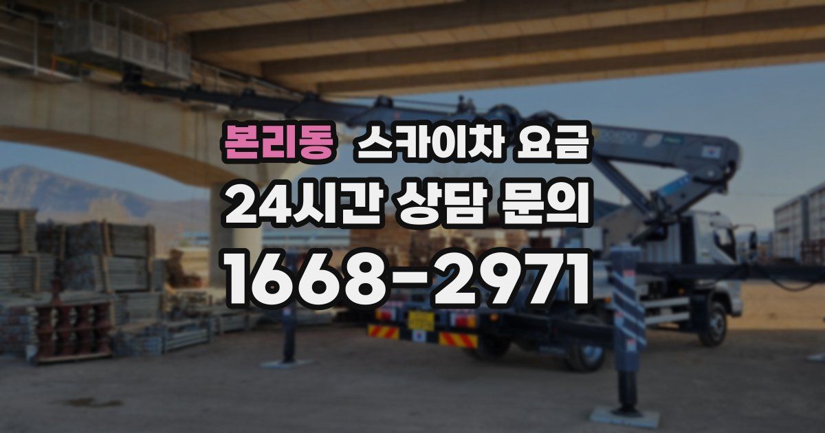 본리동 스카이차 요금