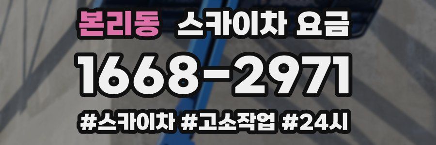 본리동 스카이차 요금