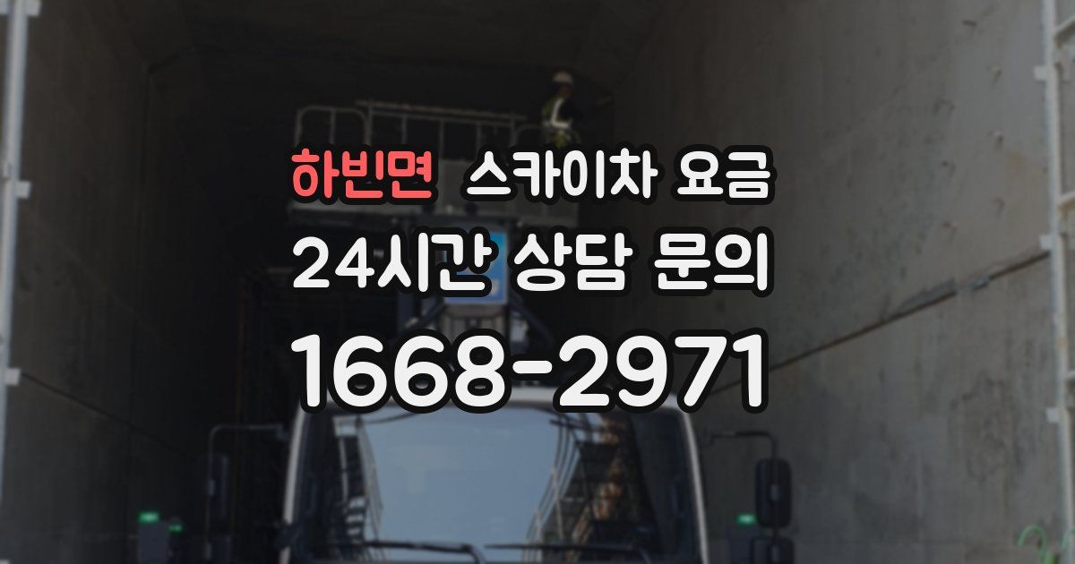 하빈면 스카이차 요금