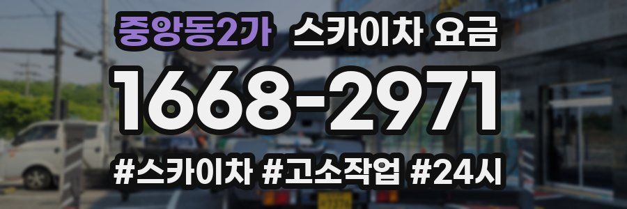 중앙동2가 스카이차 요금