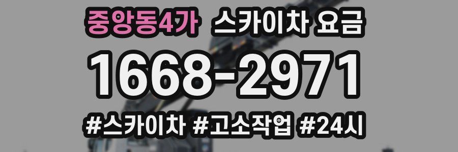 중앙동4가 스카이차 요금