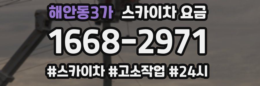 해안동3가 스카이차 요금