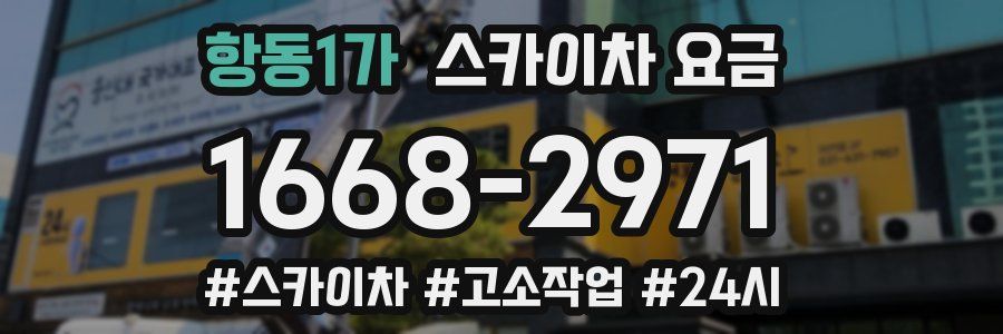 항동1가 스카이차 요금