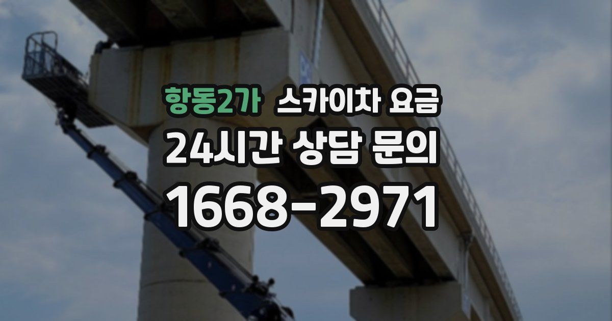 항동2가 스카이차 요금
