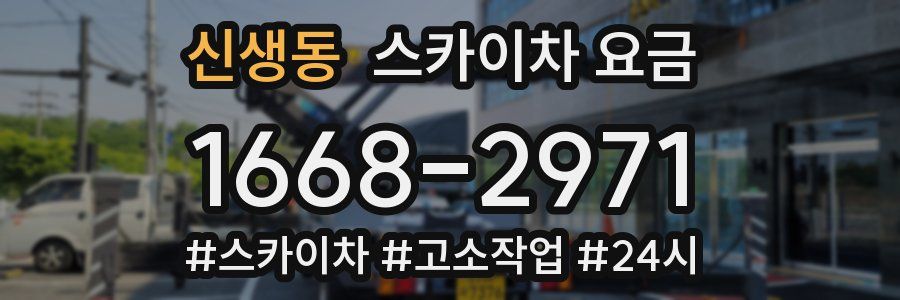 신생동 스카이차 요금