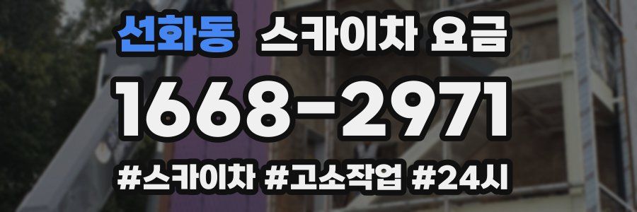선화동 스카이차 요금