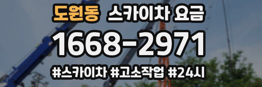 도원동 스카이차 요금