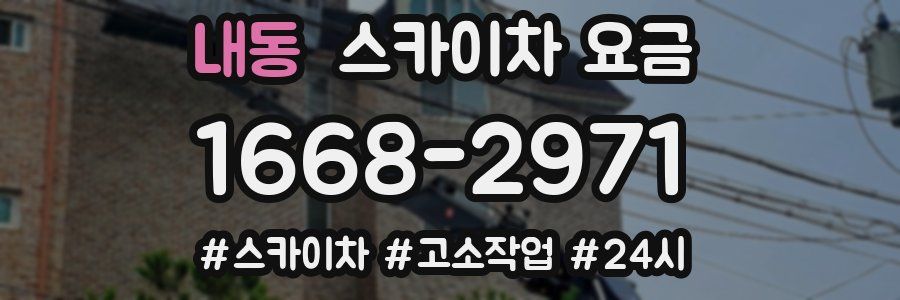 내동 스카이차 요금