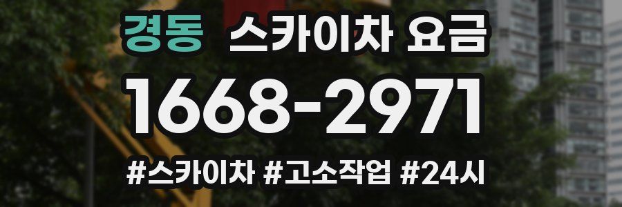 경동 스카이차 요금