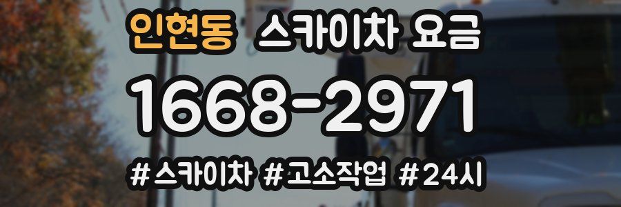인현동 스카이차 요금