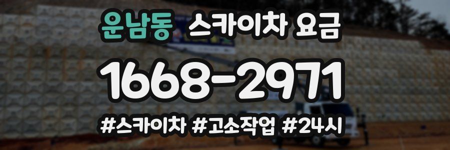 운남동 스카이차 요금
