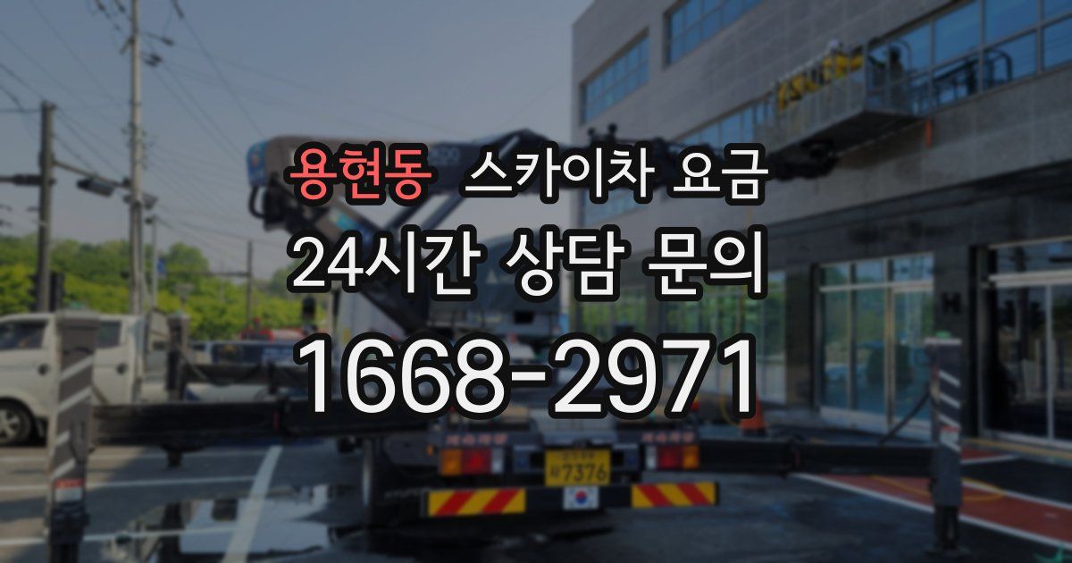 용현동 스카이차 요금
