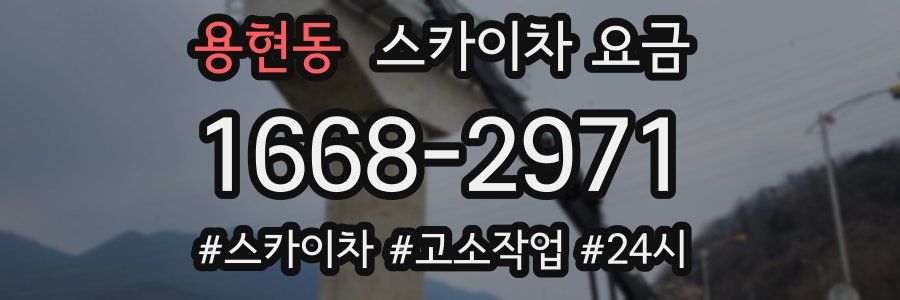 용현동 스카이차 요금