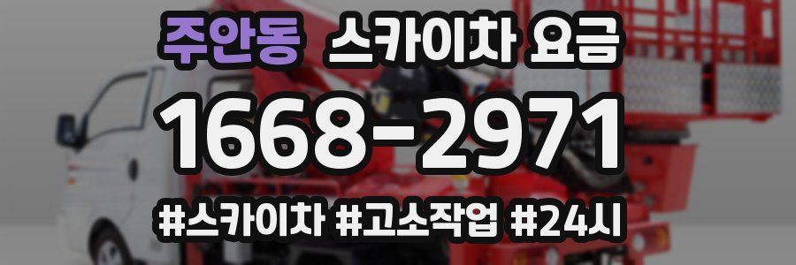 주안동 스카이차 요금