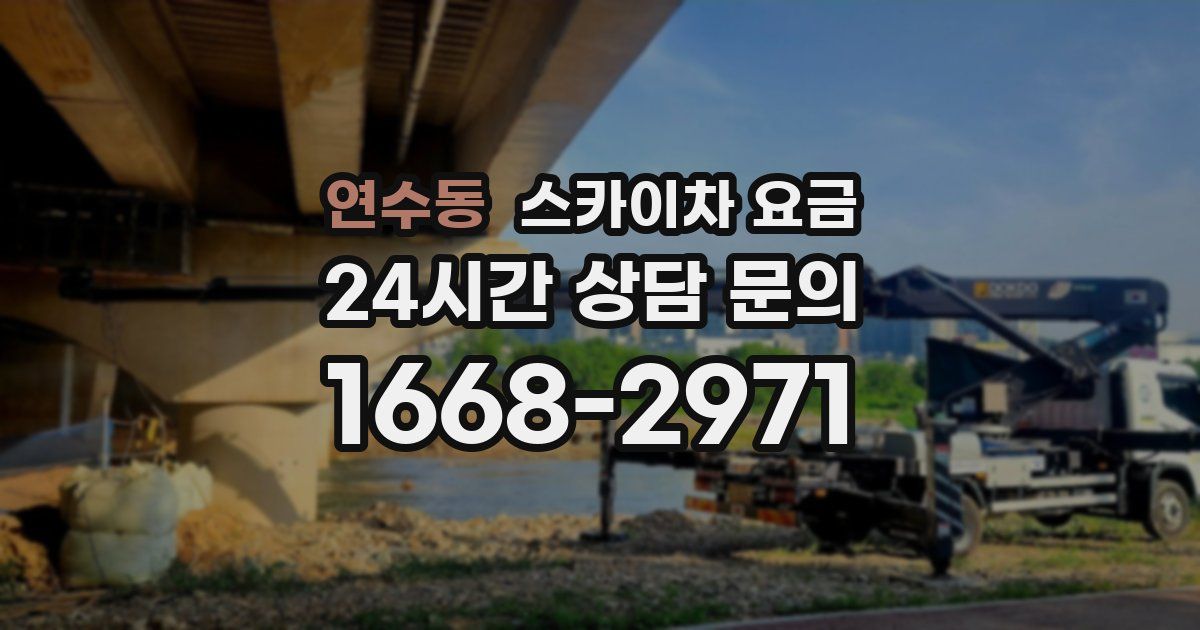 연수동 스카이차 요금