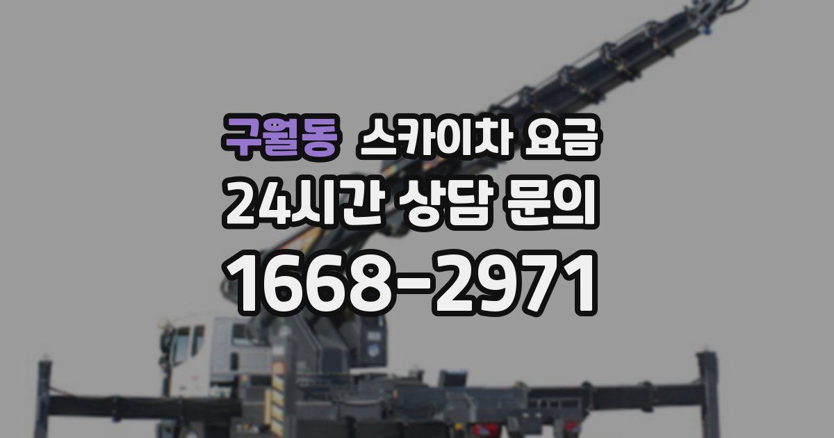 구월동 스카이차 요금