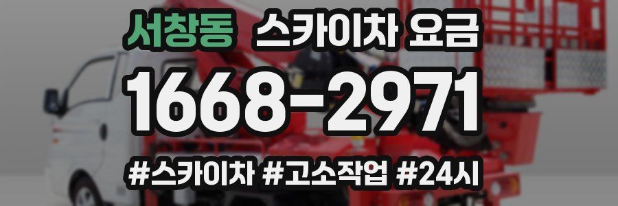 서창동 스카이차 요금