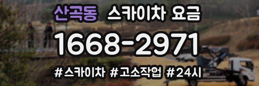 산곡동 스카이차 요금