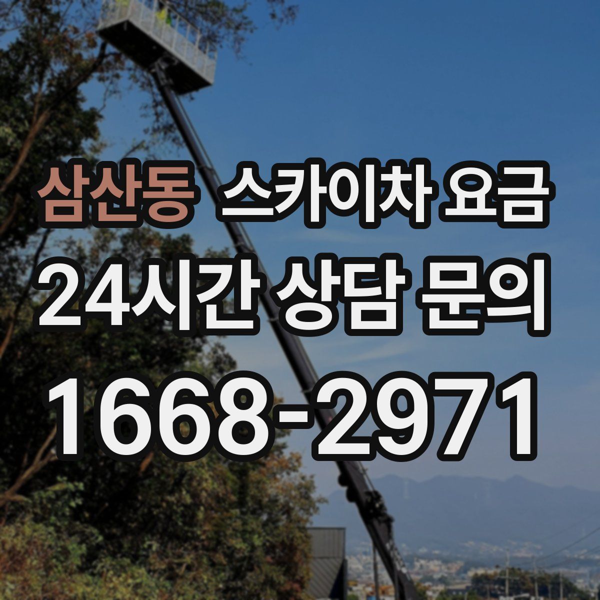 삼산동 스카이차 요금