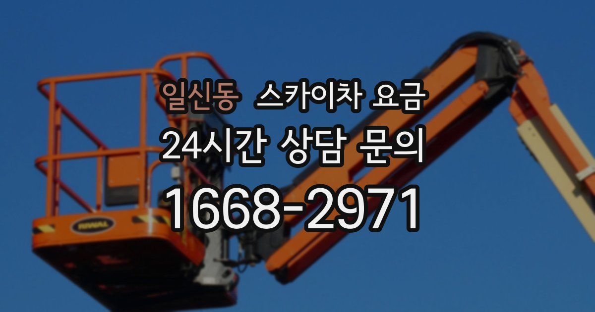 일신동 스카이차 요금