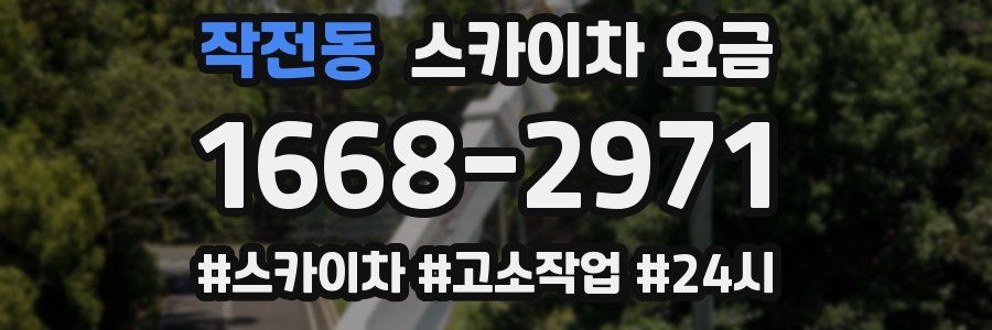 작전동 스카이차 요금