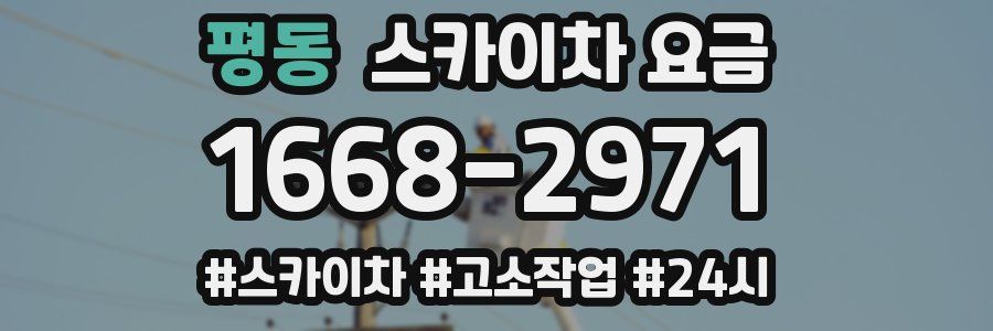 평동 스카이차 요금
