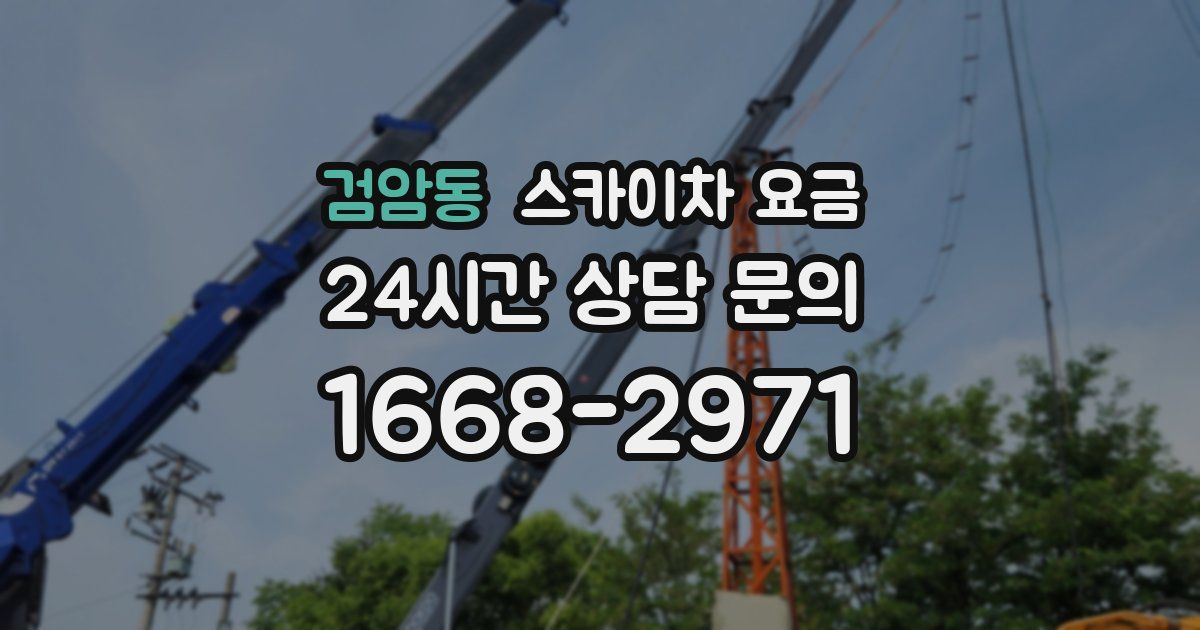 검암동 스카이차 요금