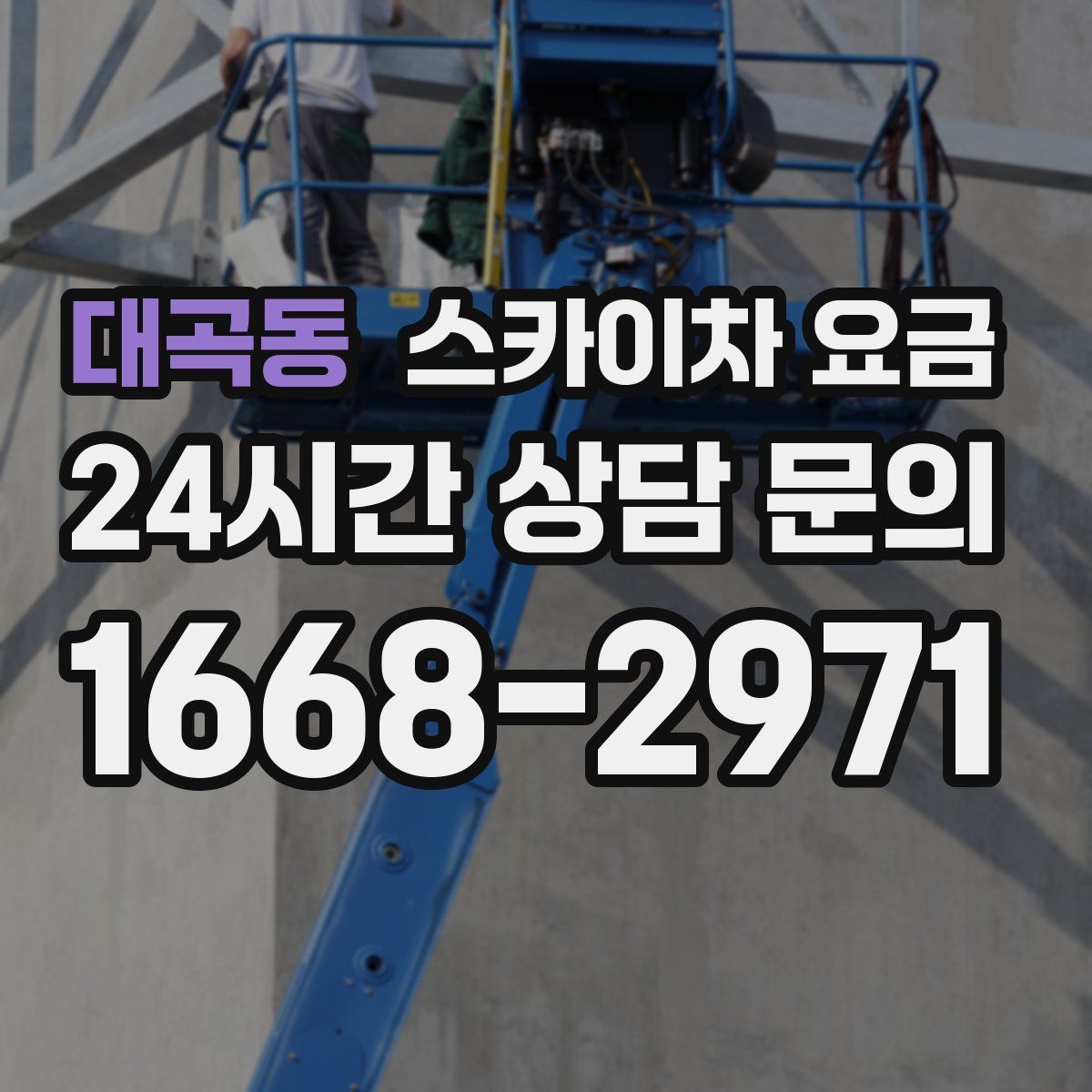 대곡동 스카이차 요금