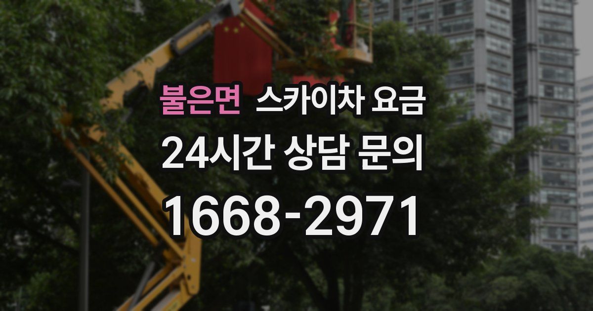불은면 스카이차 요금