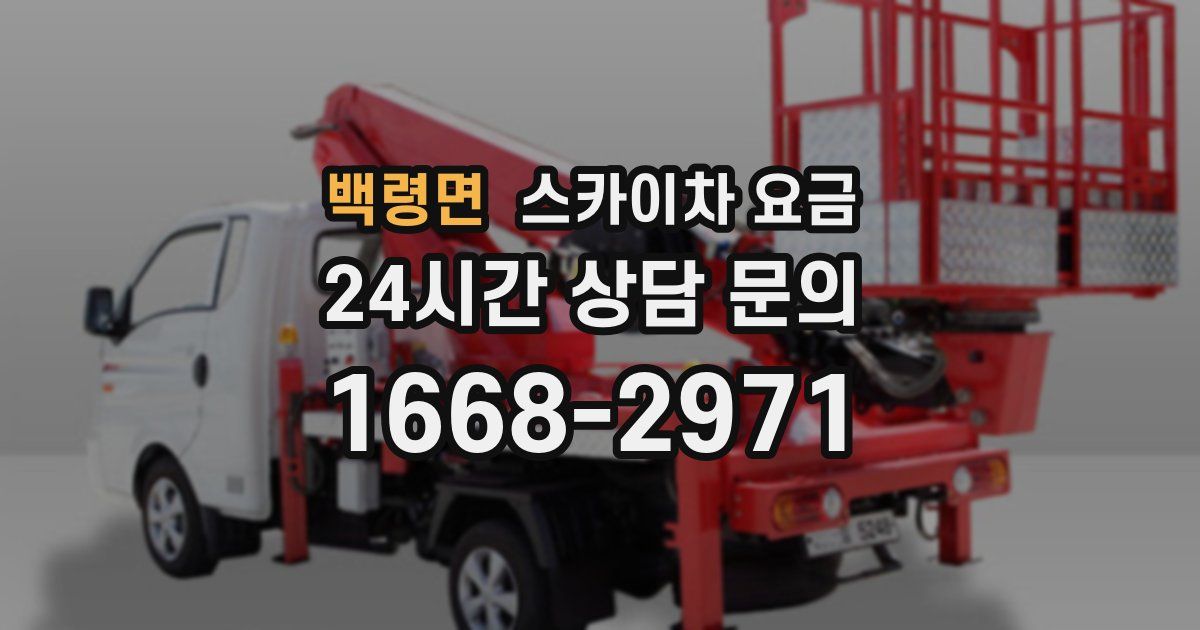 백령면 스카이차 요금