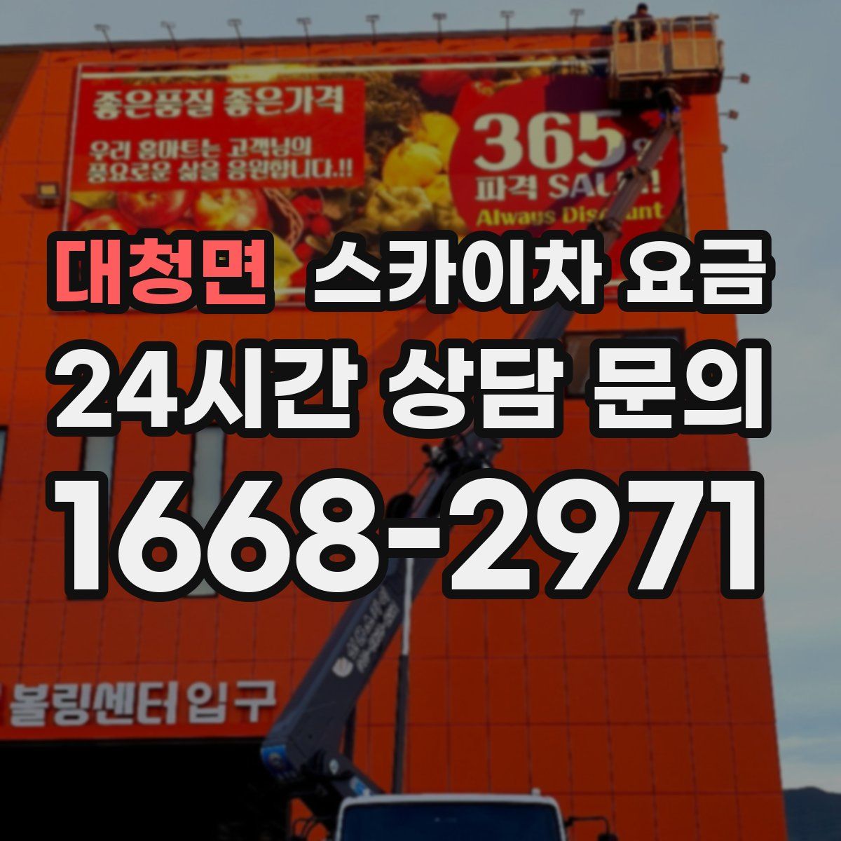 대청면 스카이차 요금