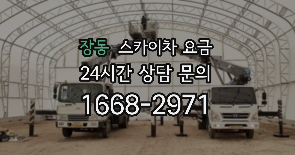 장동 스카이차 요금