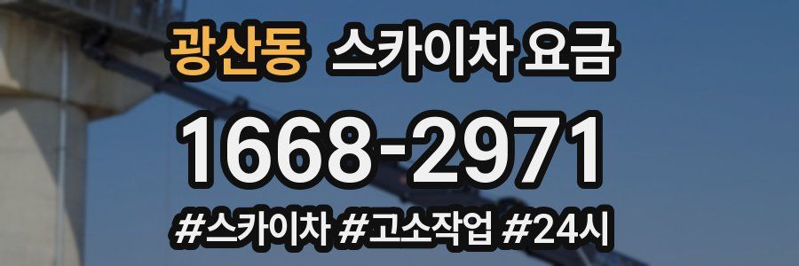 광산동 스카이차 요금