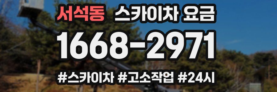 서석동 스카이차 요금