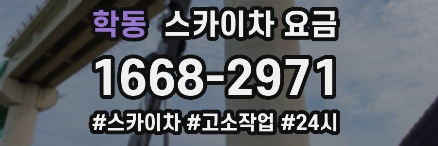 학동 스카이차 요금