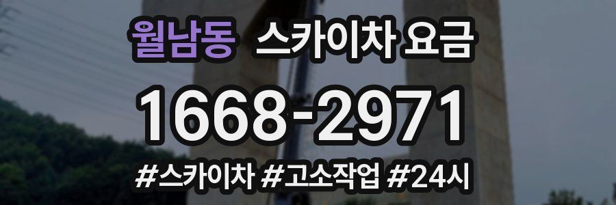 월남동 스카이차 요금