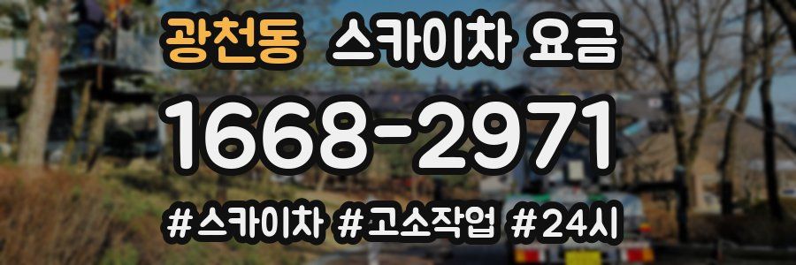 광천동 스카이차 요금