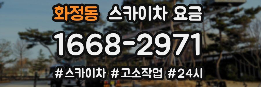 화정동 스카이차 요금
