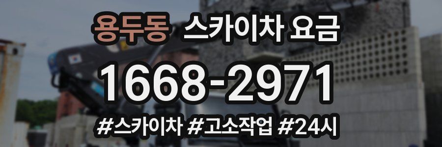 용두동 스카이차 요금