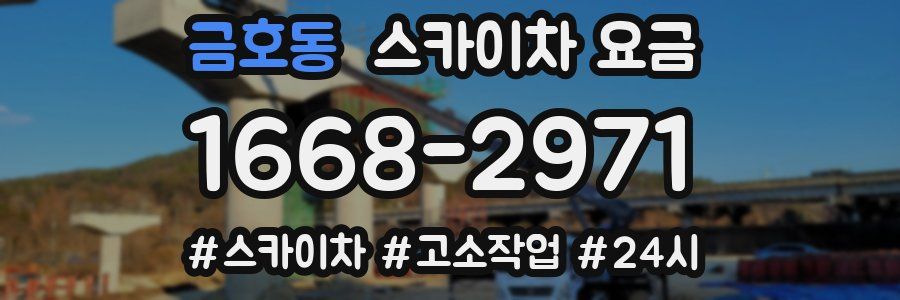 금호동 스카이차 요금