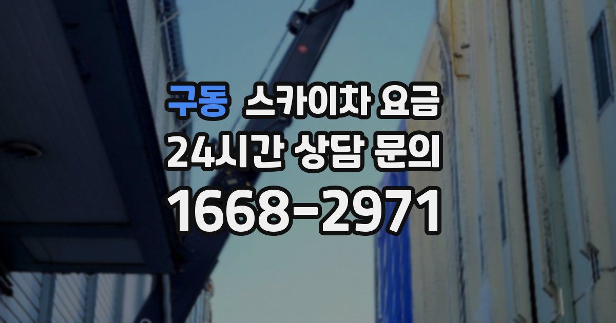 구동 스카이차 요금