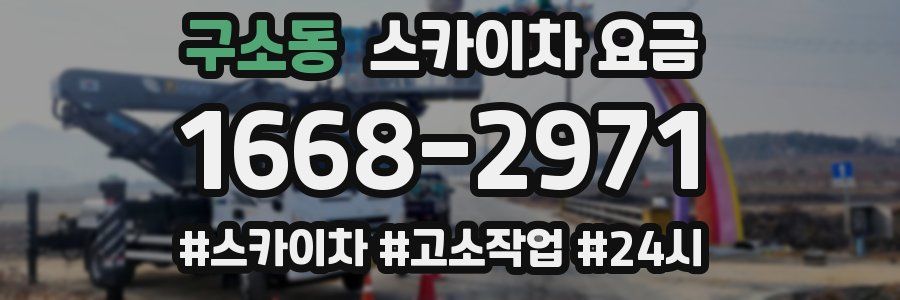 구소동 스카이차 요금