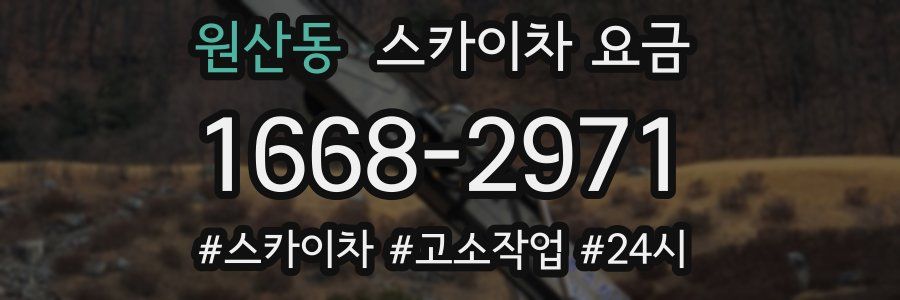 원산동 스카이차 요금