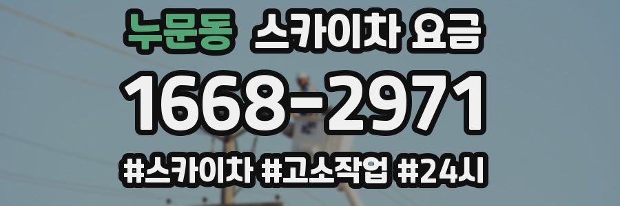 누문동 스카이차 요금