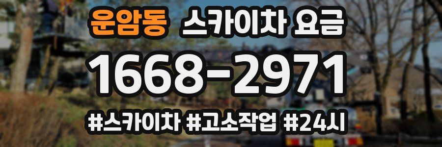 운암동 스카이차 요금