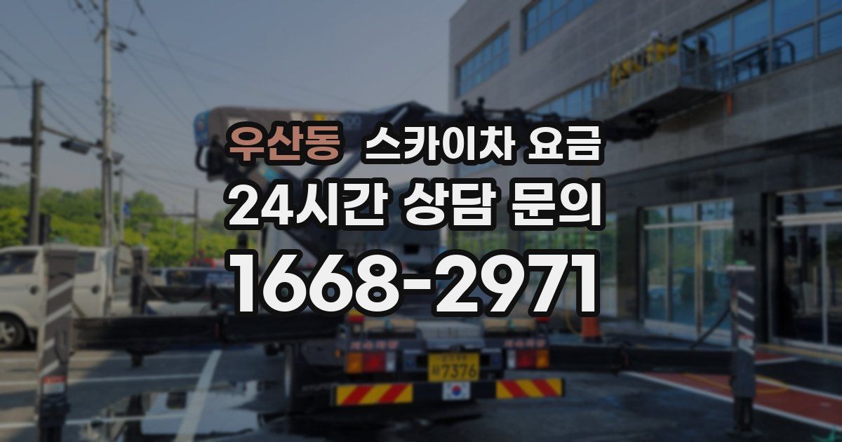 우산동 스카이차 요금