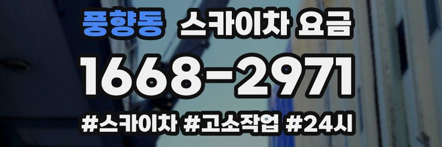 풍향동 스카이차 요금