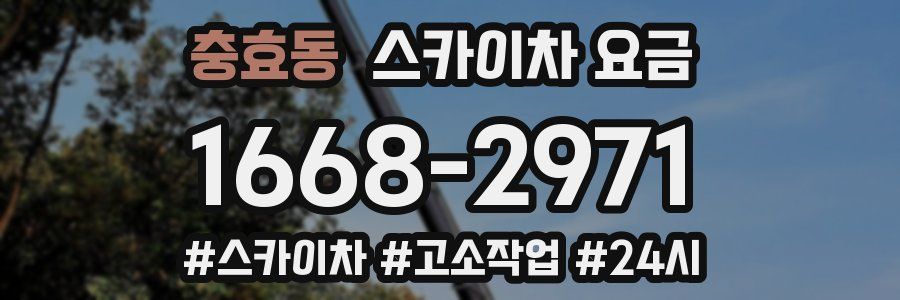 충효동 스카이차 요금