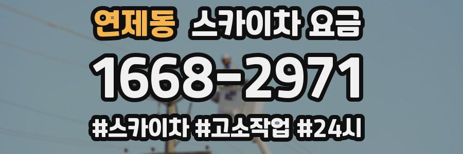 연제동 스카이차 요금