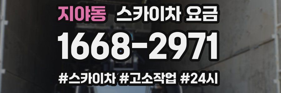 지야동 스카이차 요금
